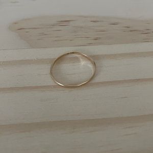 Mejuri gold stacker ring